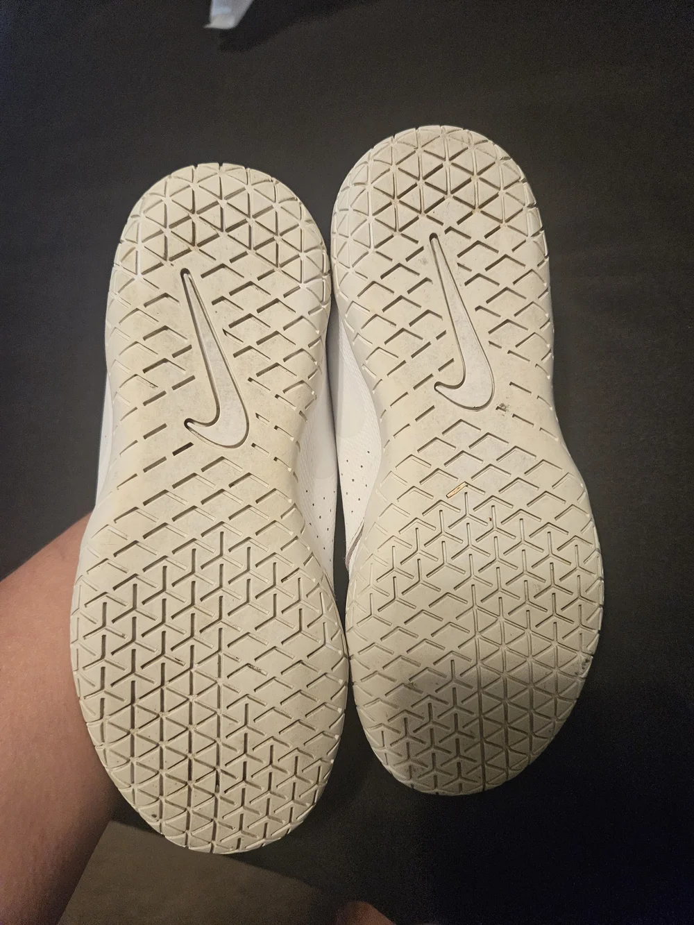 Nike Girl's White Lightweight Cheer Sneakers